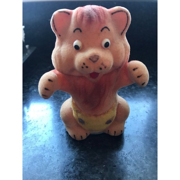 Vtg Knickerbocker Joy Of A Toy Wind Up Felt Lion Made In Japan 4 1/2" - Picture 1 of 10